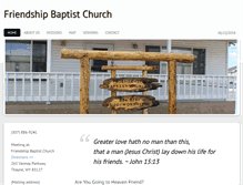 Tablet Screenshot of friendshipbaptiststarvalley.org